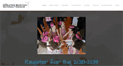 Desktop Screenshot of greaterbostonschoolofdance.com