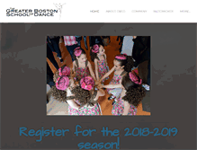 Tablet Screenshot of greaterbostonschoolofdance.com